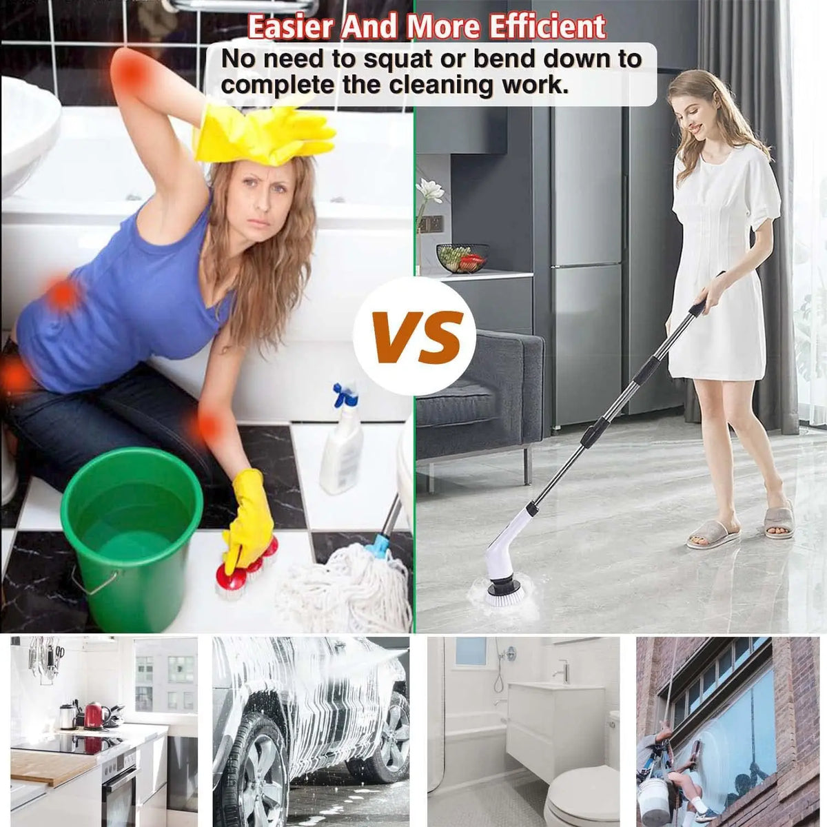 Cordless Electric Spin Scrubber