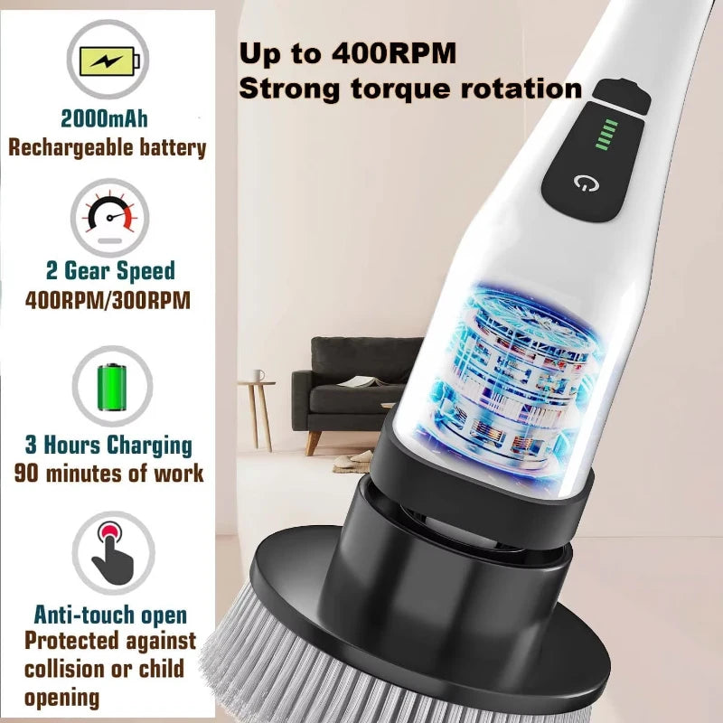 Cordless Electric Spin Scrubber